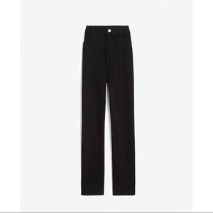 EXPRESS Hight Waisted Seamed Straight Cropped Pant